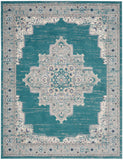 nourison passion psn03 turquoise grey rug