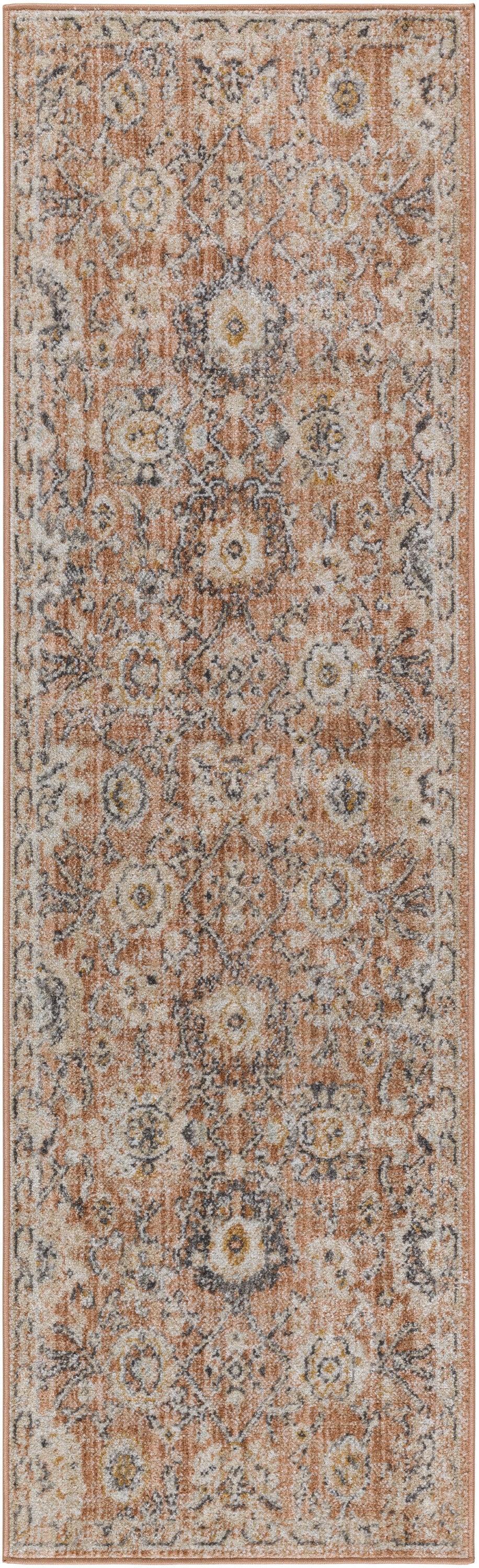 nourison oushak home ous01 rust rug