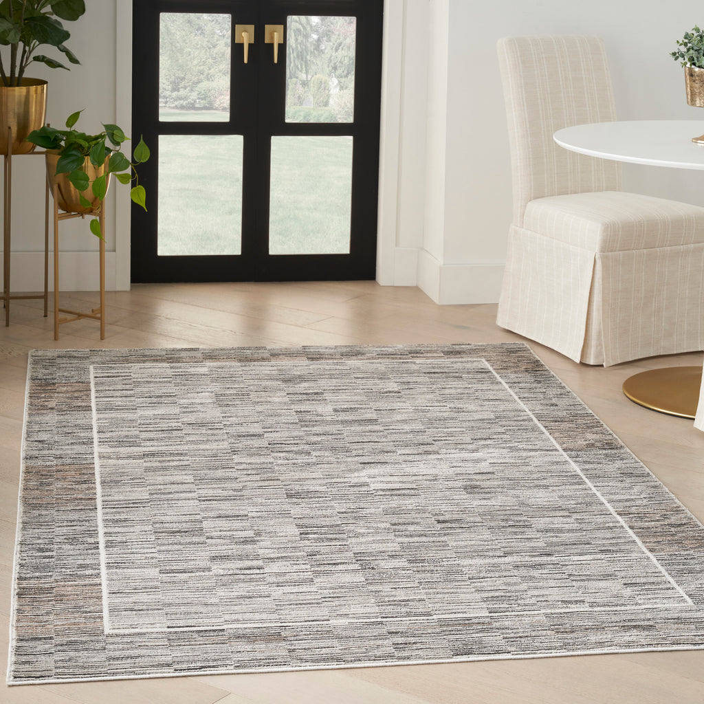 nourison desire dsr02 charcoal grey rug