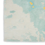 nourison prismatic prs26 seafoam gold rug