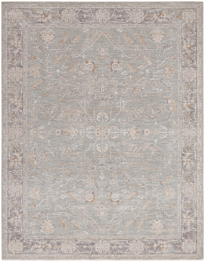 nourison infinite ift01 blue ivory rug