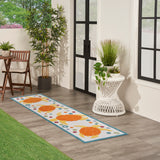 nourison aloha alh27 teal multi rug