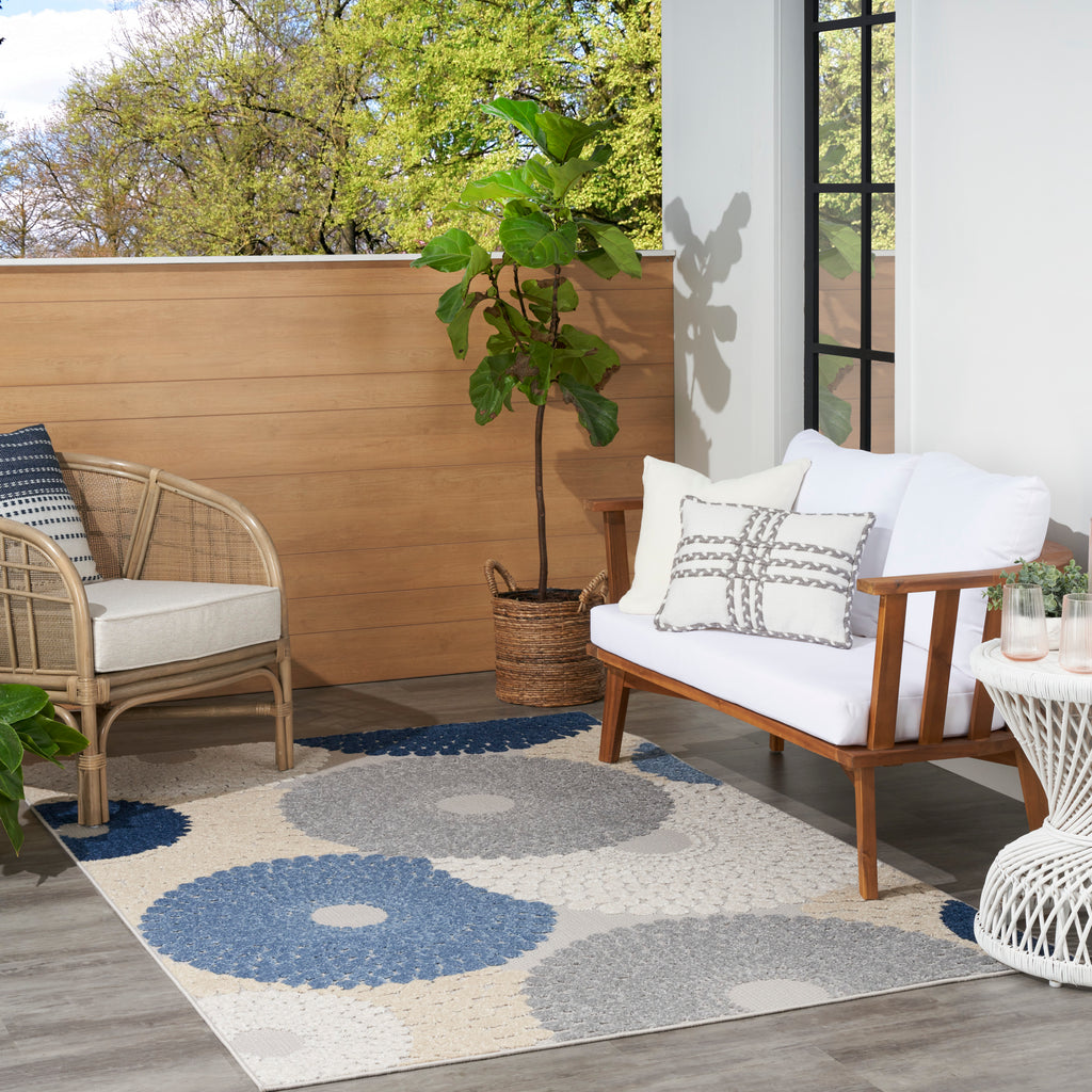 nourison aloha alh29 blue grey rug
