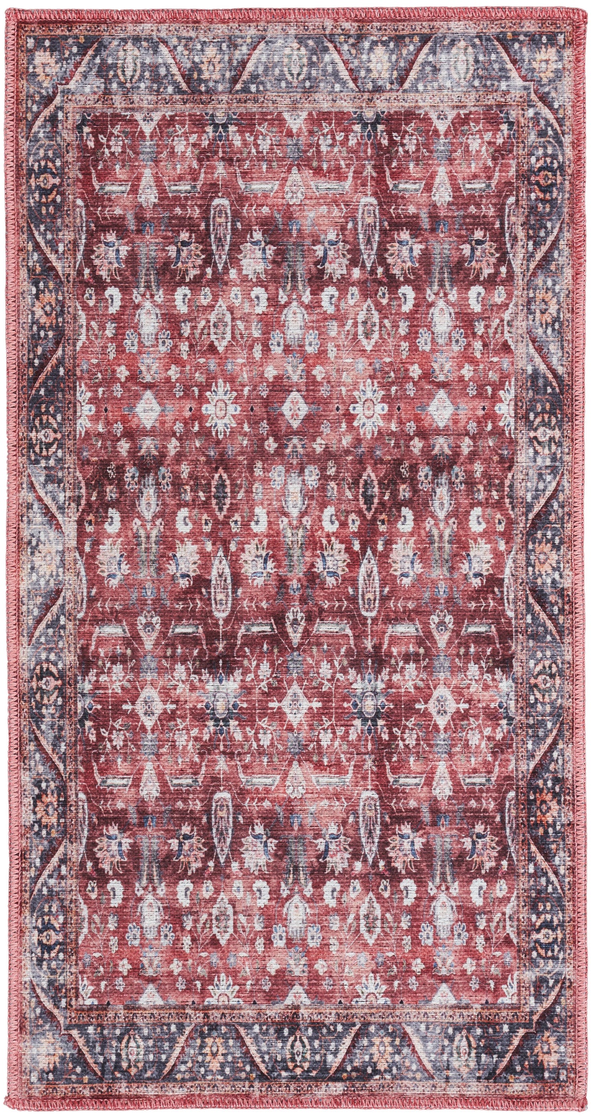 nourison grand washables grw06 brick ivory rug