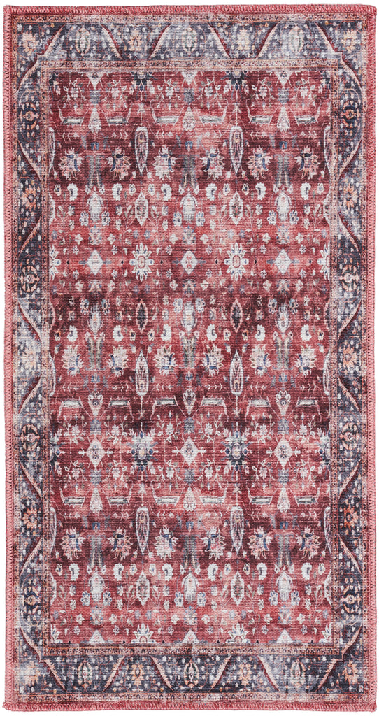 nourison grand washables grw06 brick ivory rug