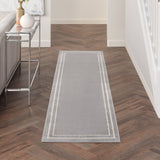 nourison nourison essentials nre02 grey ivory rug