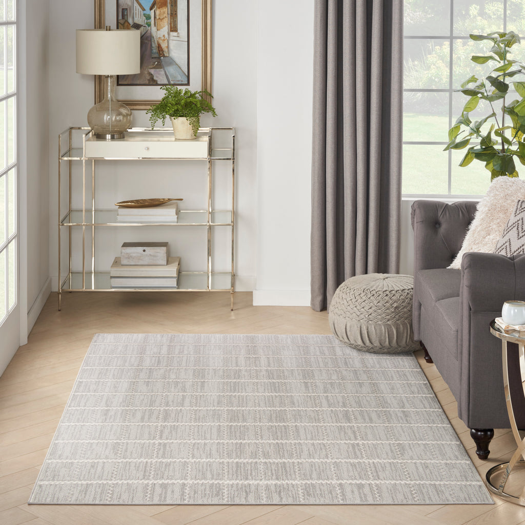 nourison serenity home srh05 light grey rug