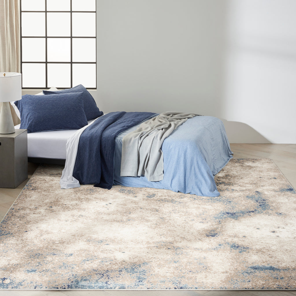 nourison ck022 infinity ifn05 ivory grey blue rug