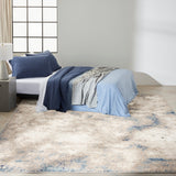 nourison ck022 infinity ifn05 ivory grey blue rug