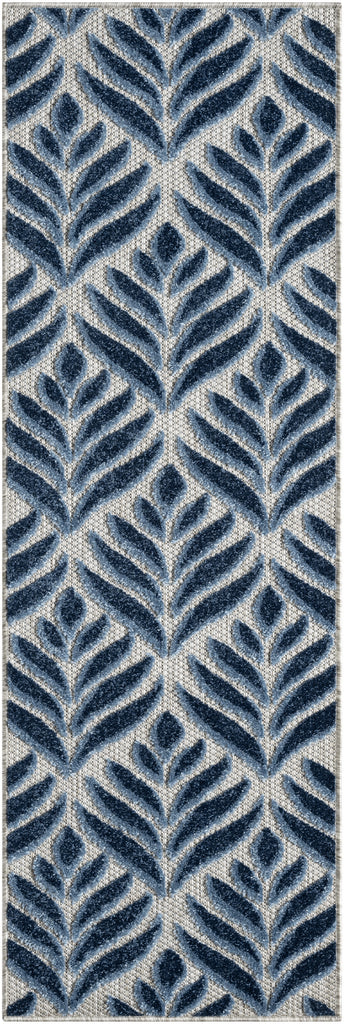 nourison aloha alh35 blue rug