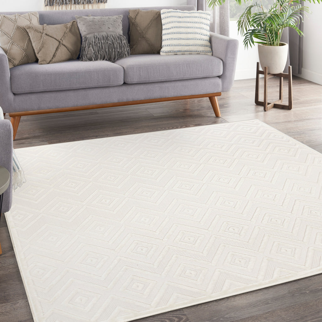 nourison versatile nrv01 ivory white rug