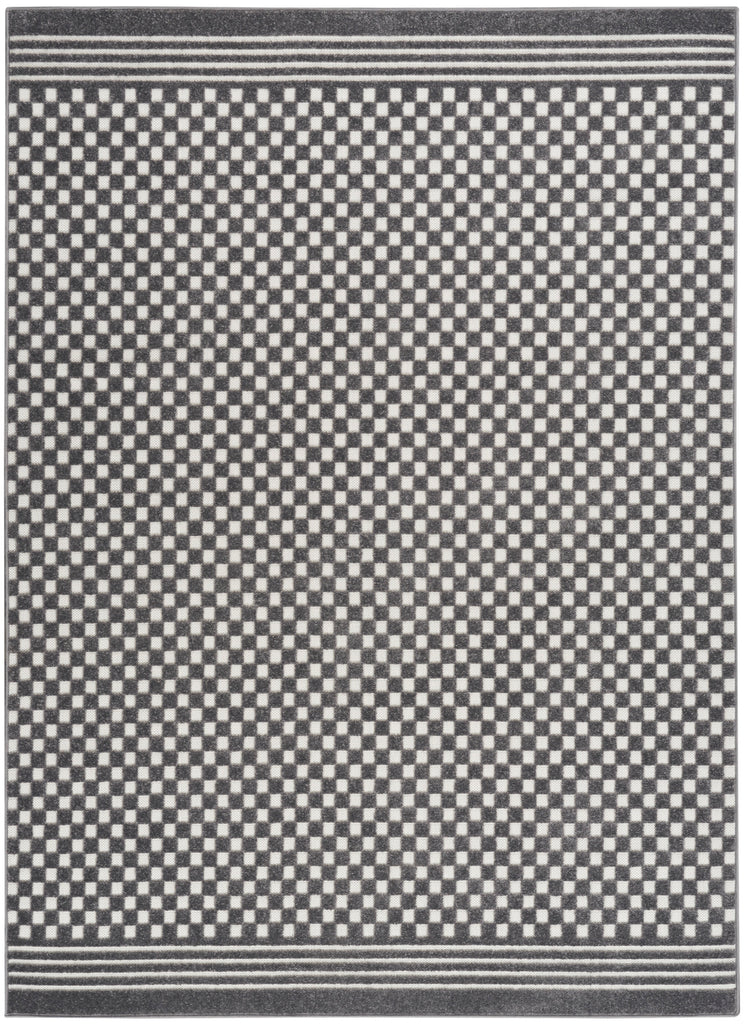 nourison care free caf02 grey rug