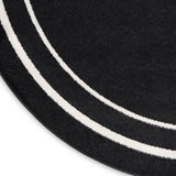 nourison nourison essentials nre02 black ivory rug