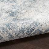 nourison astra machine washable asw11 blue ivory rug
