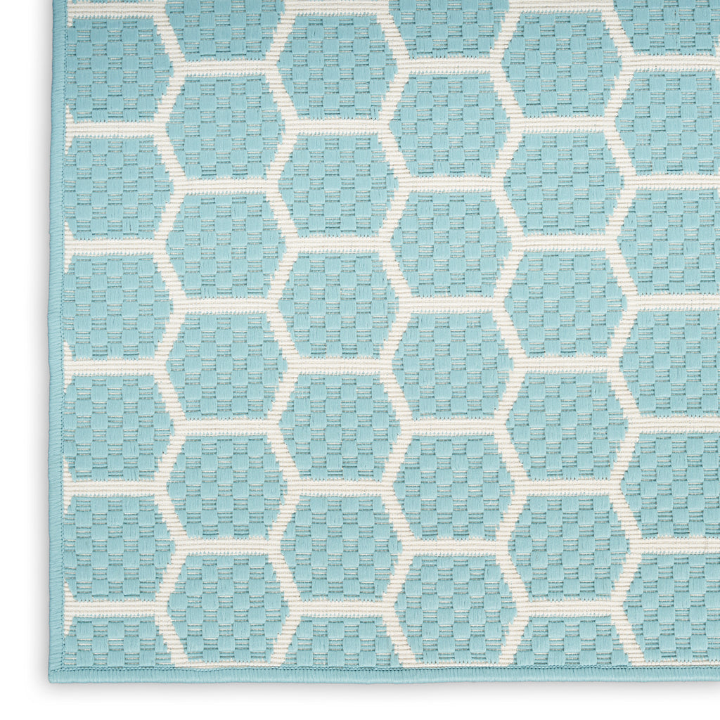 nourison twist reversible tws01 aqua rug