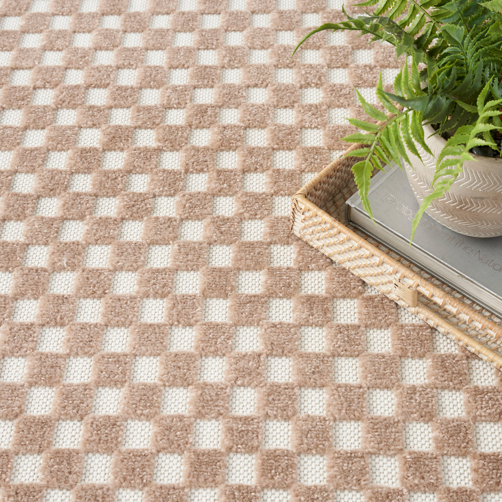 nourison care free caf02 brown rug