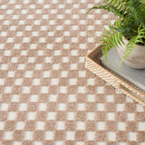 nourison care free caf02 brown rug