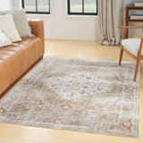 nourison astra machine washable asw11 sage multicolor rug