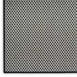 nourison courtyard cou01 black white rug