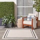 nourison nourison essentials nre02 ivory black rug