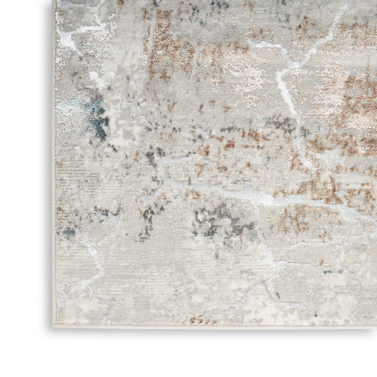 nourison glitz glz23 grey multicolor rug