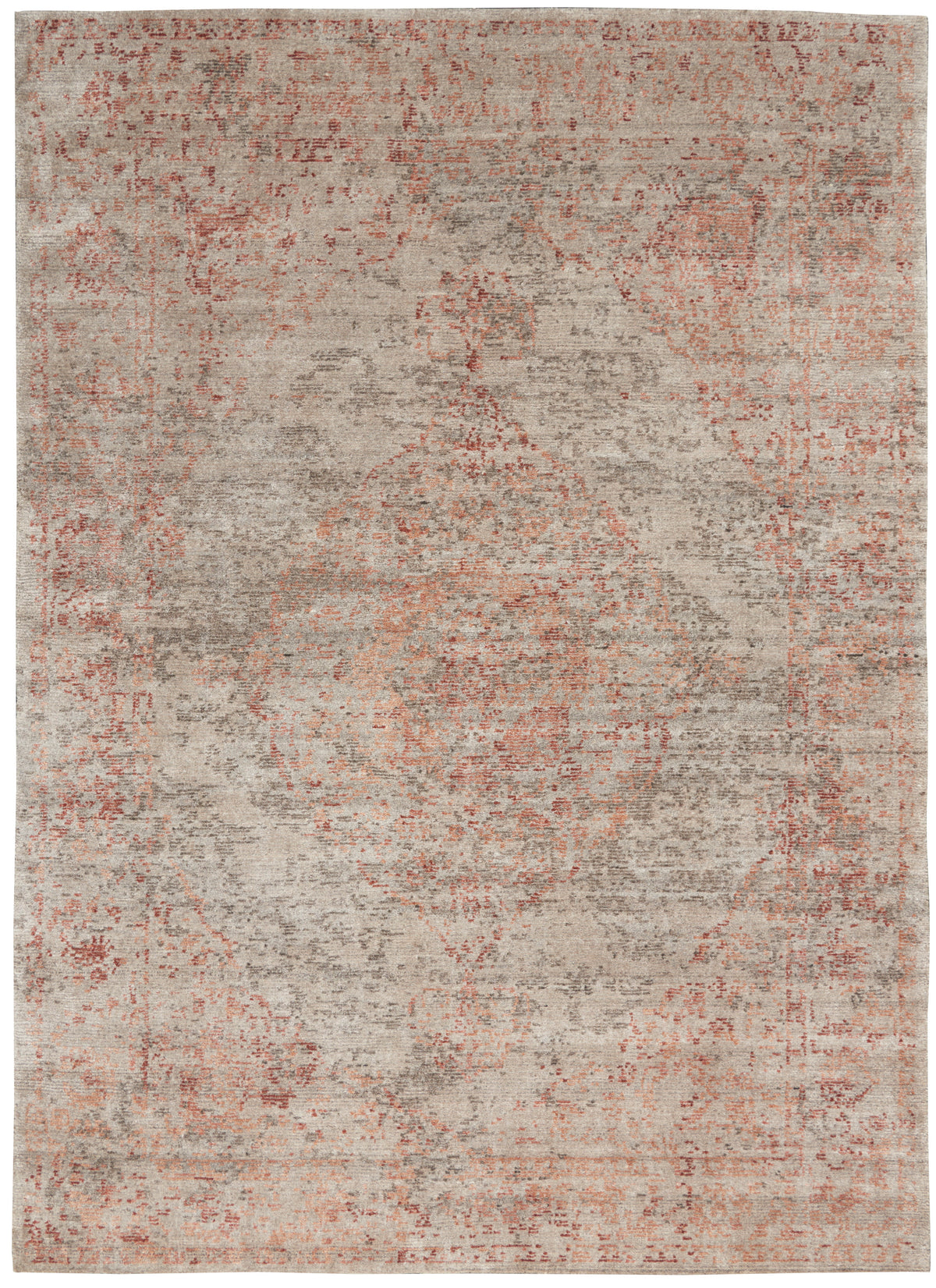 nourison lucent lcn07 silver red rug