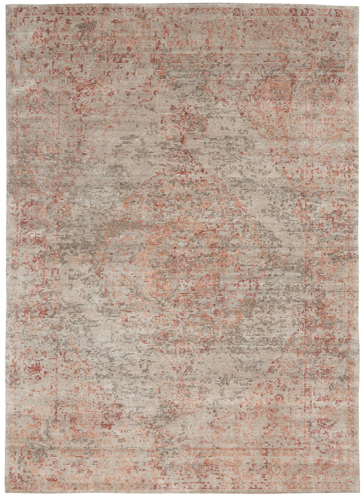 nourison lucent lcn07 silver red rug