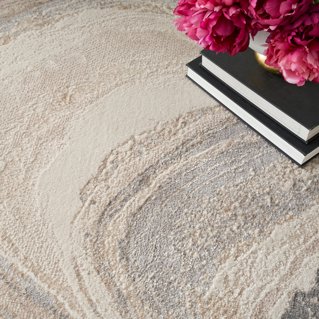 nourison brushstrokes bsk03 cream grey rug