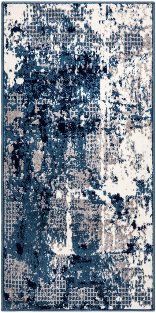 nourison grafix grf38 navy blue rug