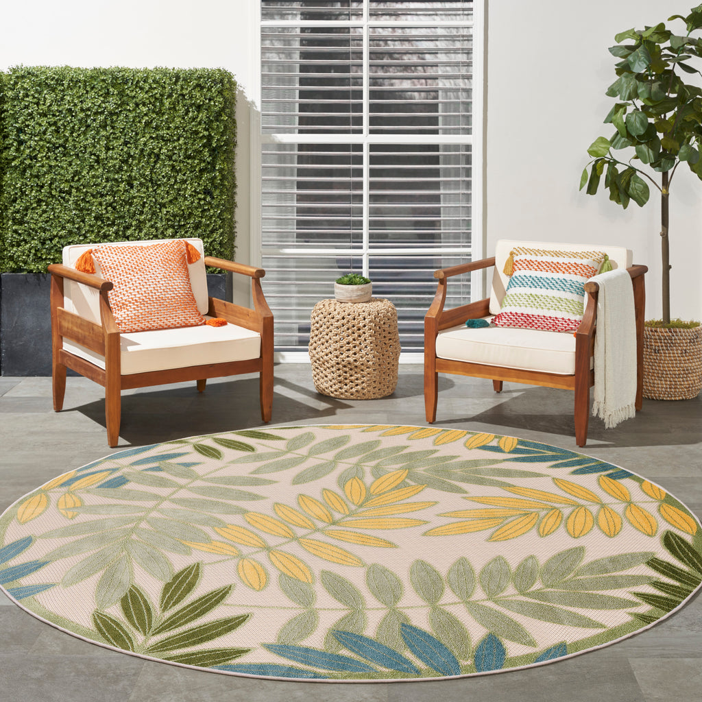 nourison aloha alh18 green multicolor rug