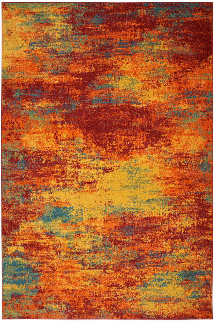 nourison nourison essentials nre06 flame rug