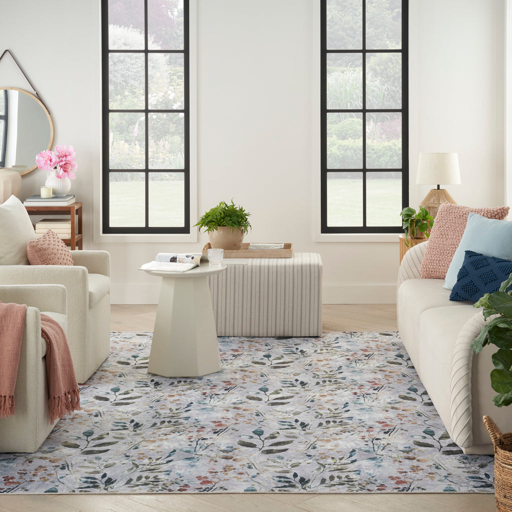 nourison nourison washables nwb05 grey multicolor rug