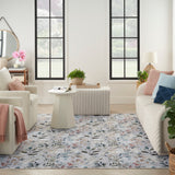 nourison nourison washables nwb05 grey multicolor rug
