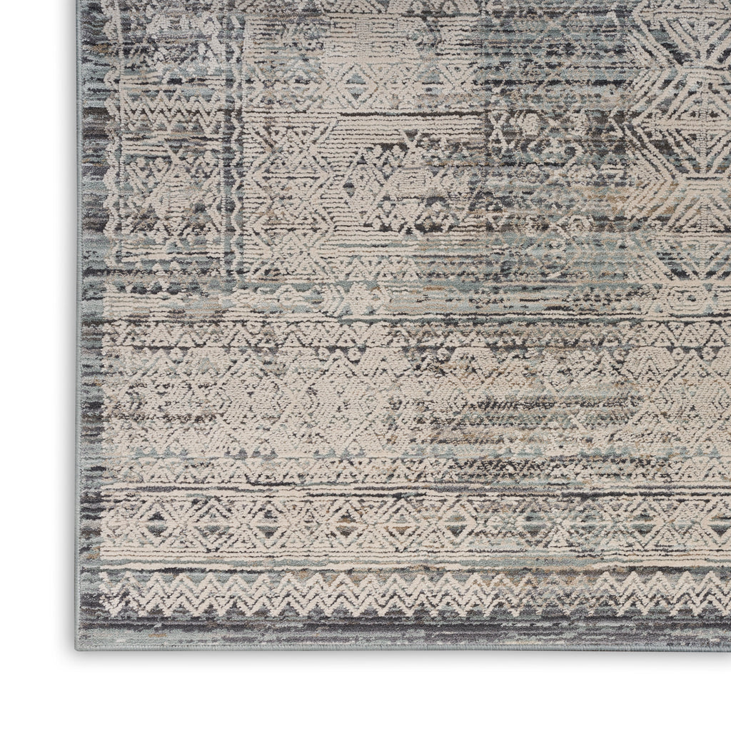 nourison lynx lnx06 ivory blue rug