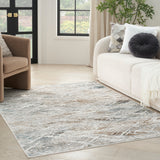 nourison glitz glz11 grey multicolor rug