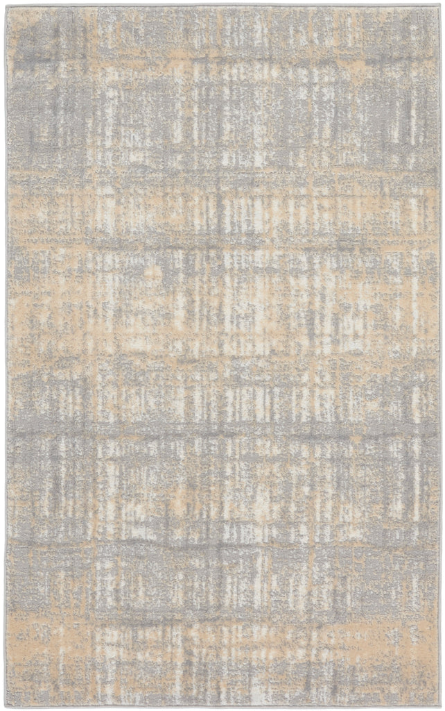 nourison ck005 enchanting ech05 grey ivory rug