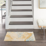 nourison prismatic prs36 sand blue rug
