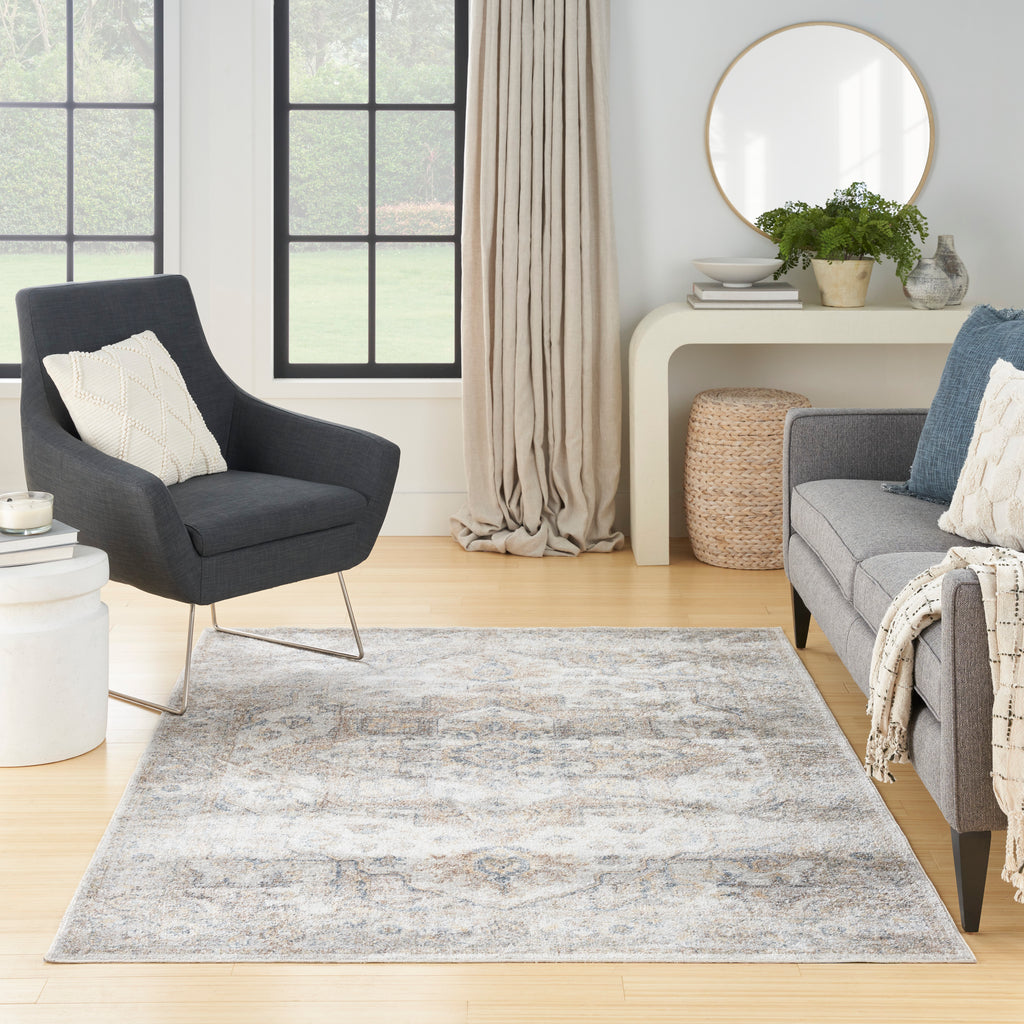 nourison astra machine washable asw12 silver grey rug