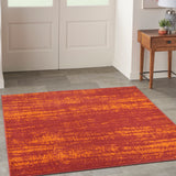 nourison nourison essentials nre03 red rug
