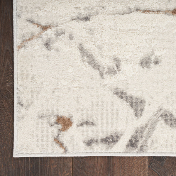 nourison elation etn13 ivory grey rug