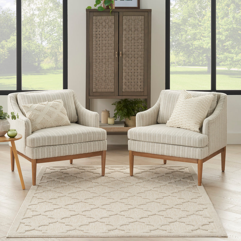 nourison easy care nes01 cream rug