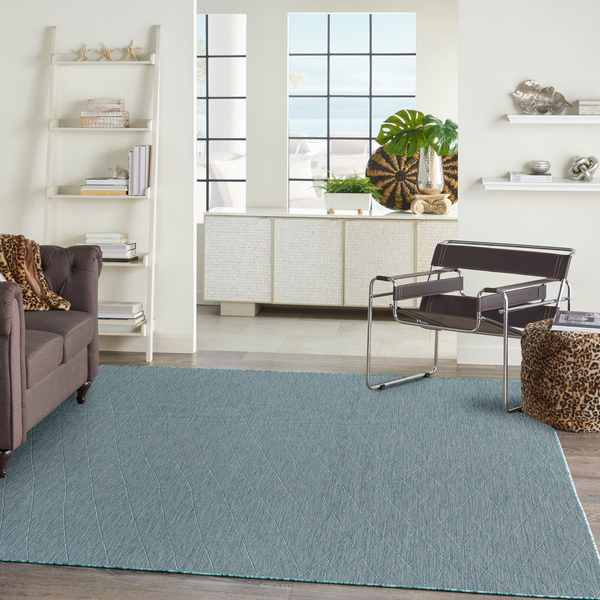 nourison washable solutions wsl01 aqua rug