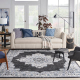 nourison passion psn03 black ivory rug