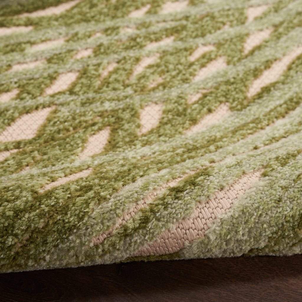 nourison aloha alh41 ivory green rug