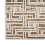 nourison serenity home srh04 mocha ivory rug
