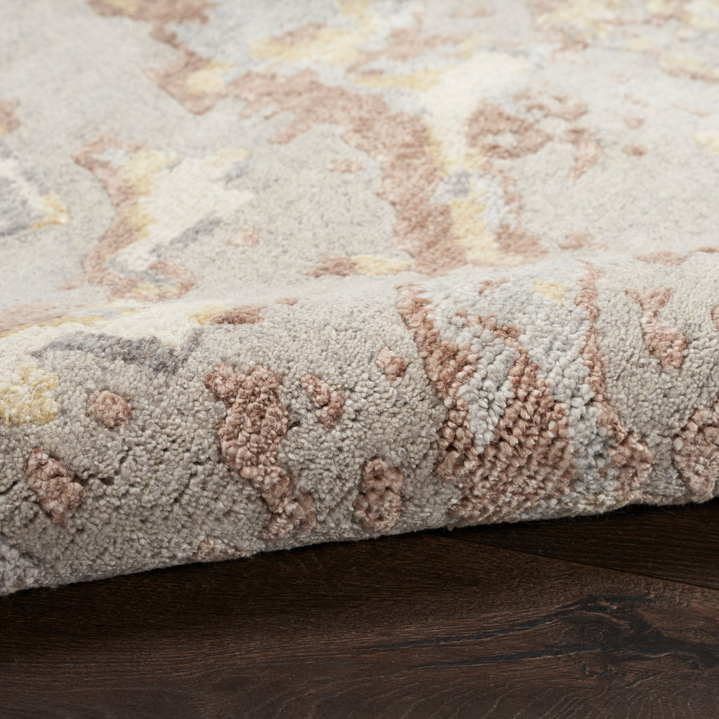 nourison silk shadows sha20 silver rug