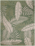 nourison garden oasis goa02 green ivory rug