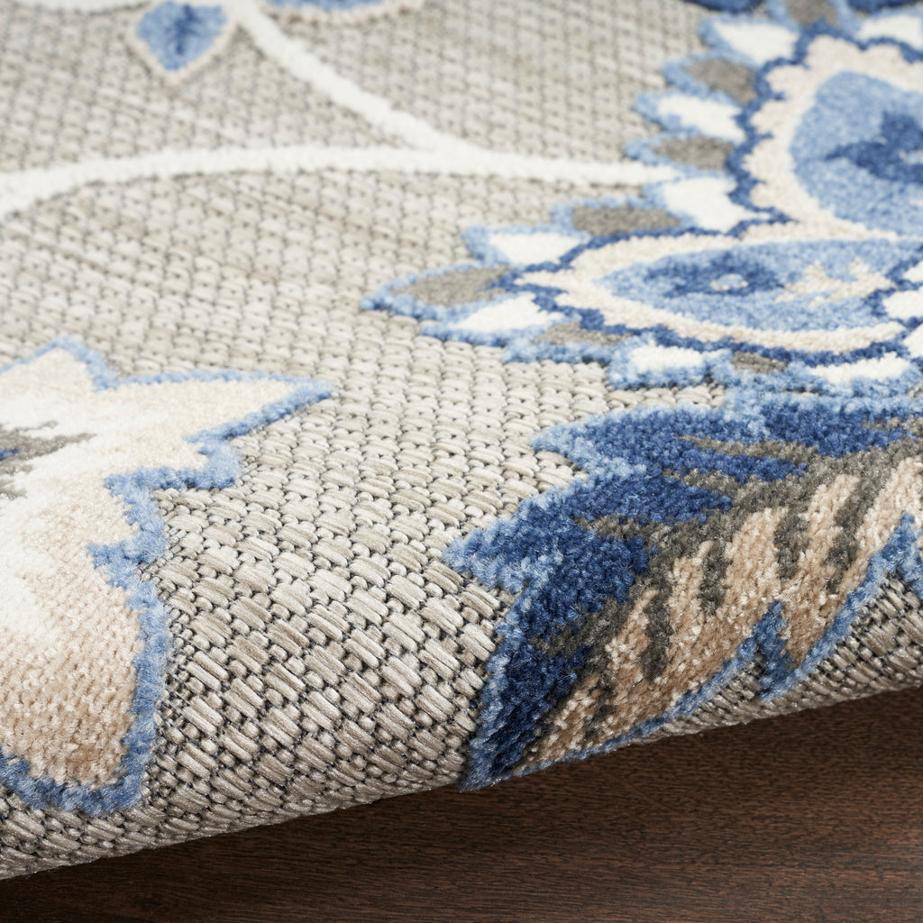 nourison aloha alh31 blue grey rug