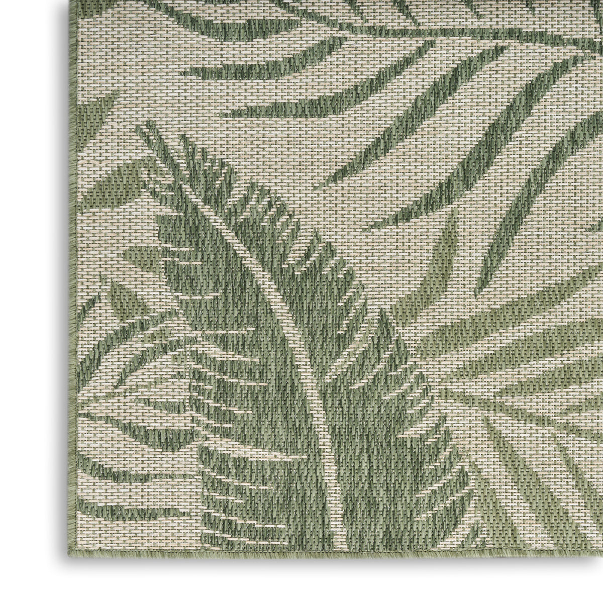 nourison garden oasis goa02 ivory green rug