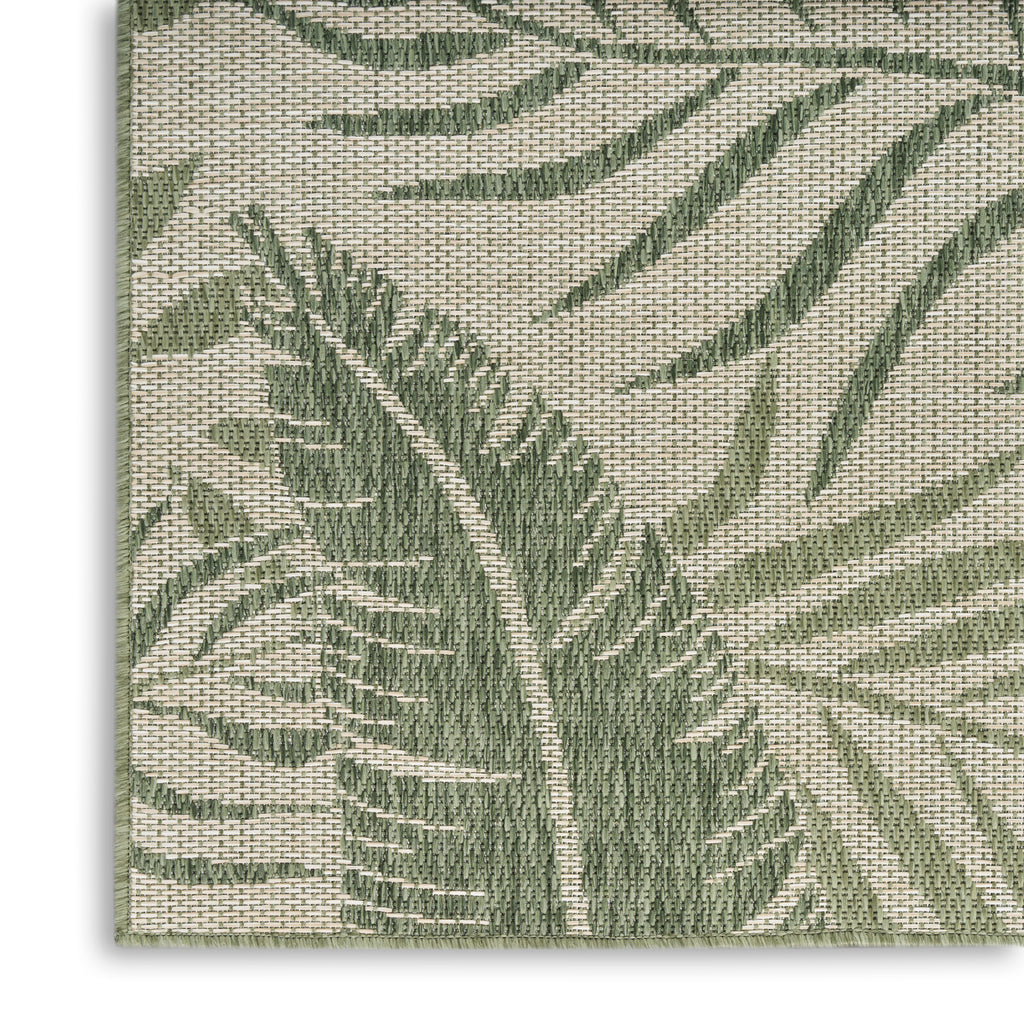 nourison garden oasis goa02 ivory green rug